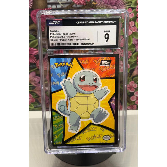 Squirtle Pokémon Topps First Movie Puzzle Card 1999 POP5! CGC 9